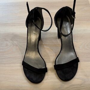 Stuart Weitzman Black Suede Heels